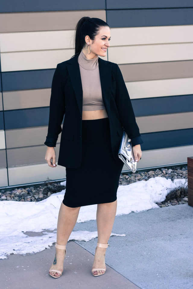 Crop Top and Pencil Skirt