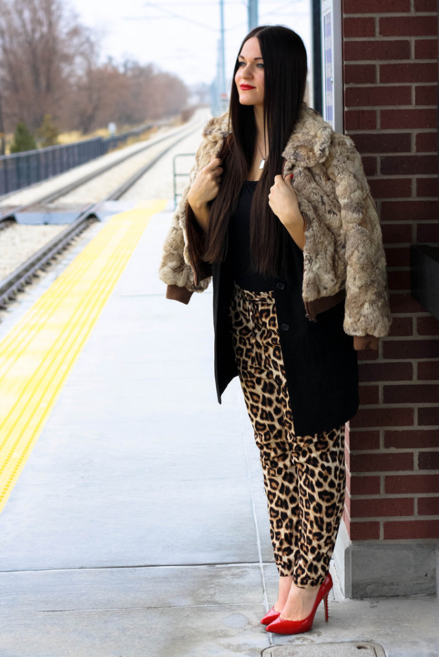 Fur Bomber Jacket