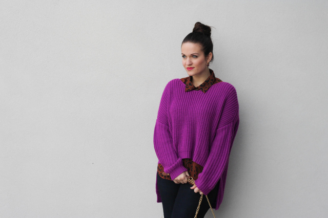 Nasty Gal Purple Sweater