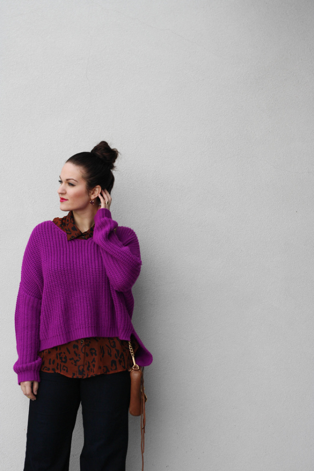 Nasty Gal Purple Sweater