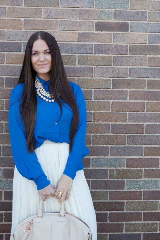 Cobalt Blue Blouse