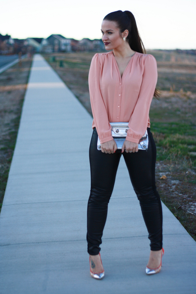 Forever21 Peach Blouse