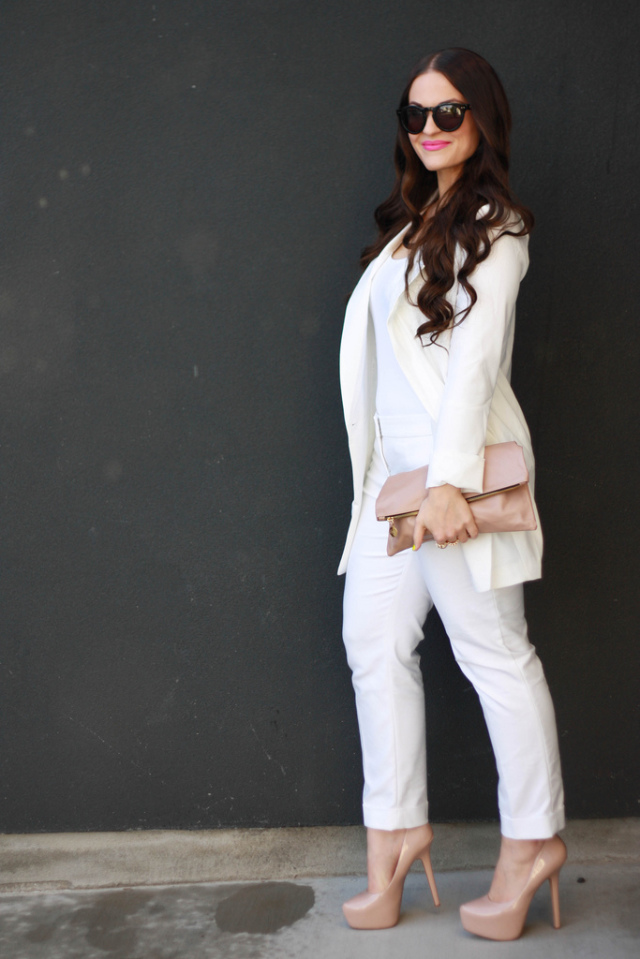 White Monochromatic Look