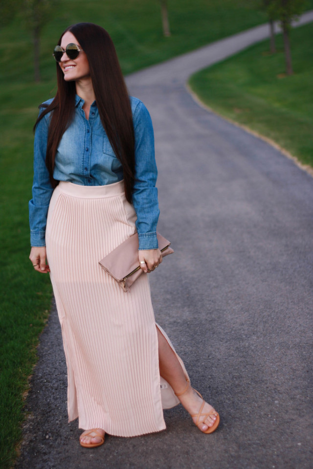 Blush Maxi Skirt