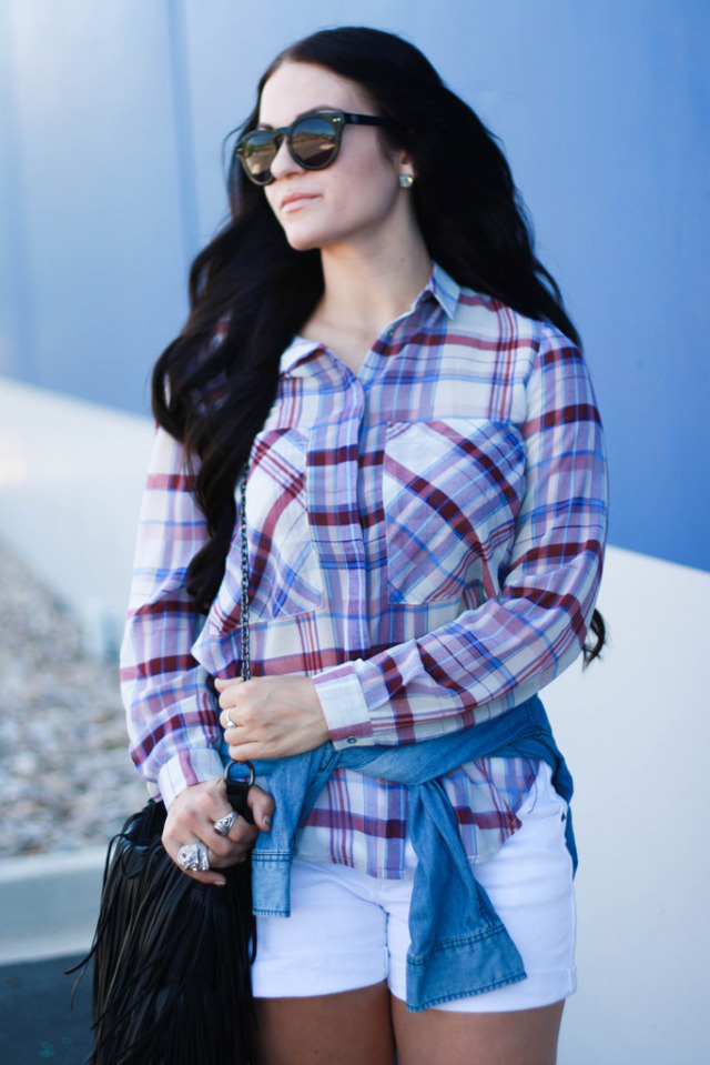 Plaid button up shirt