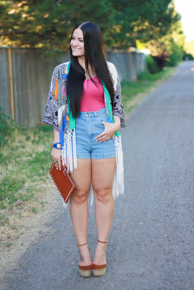 Kimono and Shorts