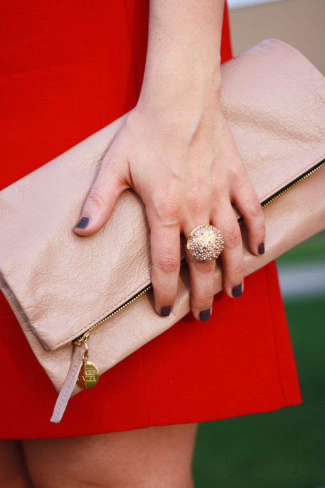 Clare V. Blush Clutch