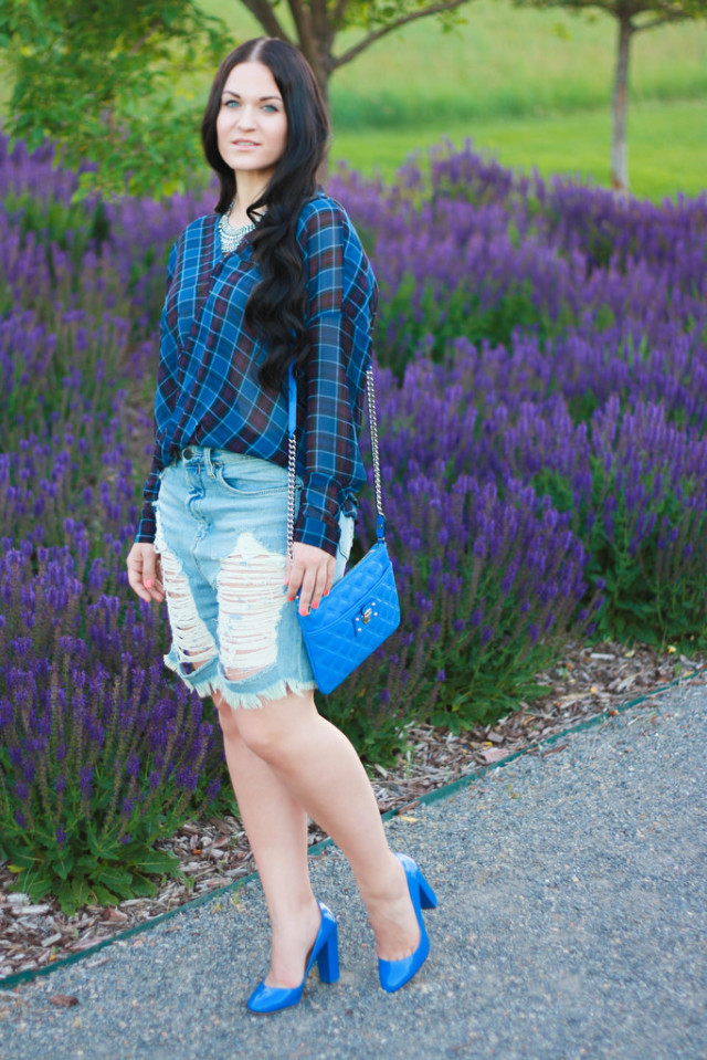 Plaid Blouse