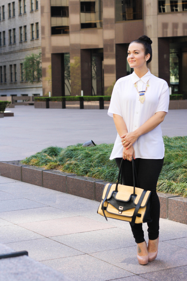 White button up shirt