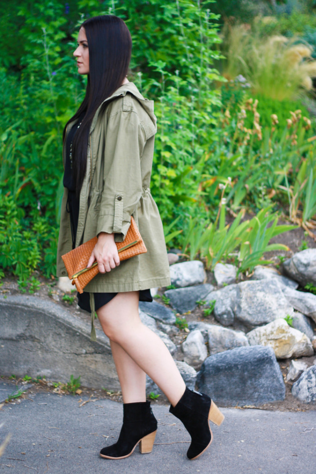 Black and Olive Outfit