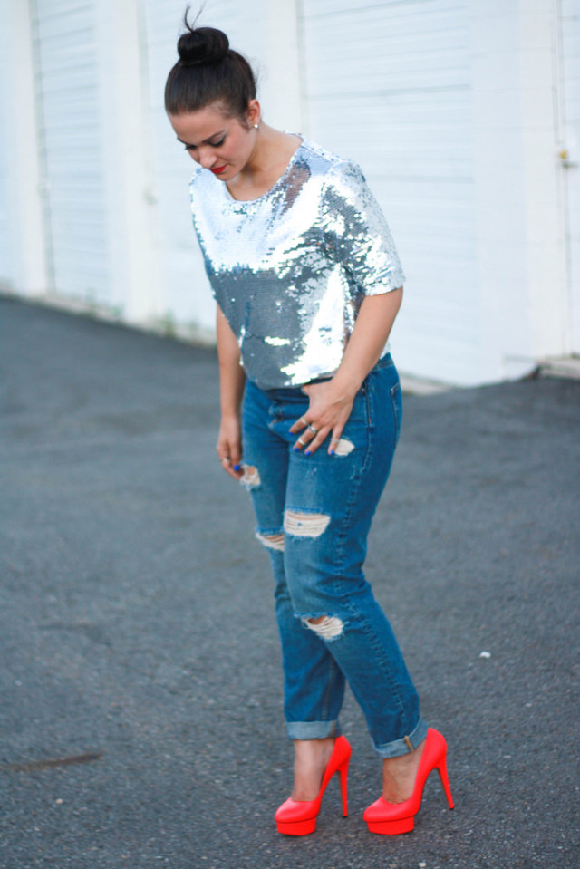 Sequin Tee