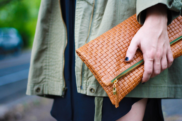 Clare V. Woven Clutch