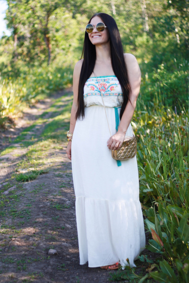 Cream Maxi Dress