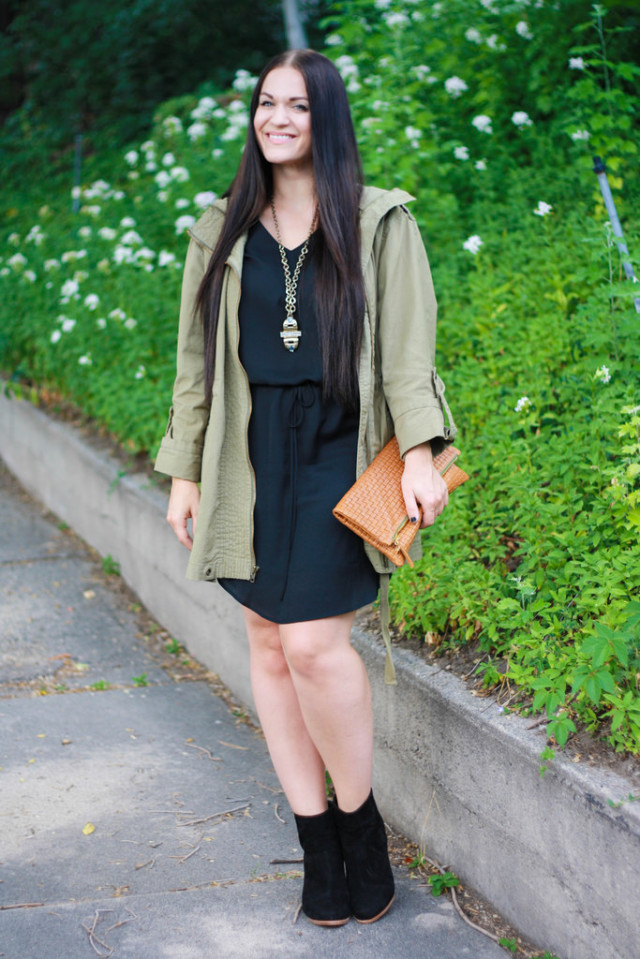 Black and Olive outfit inspiration 