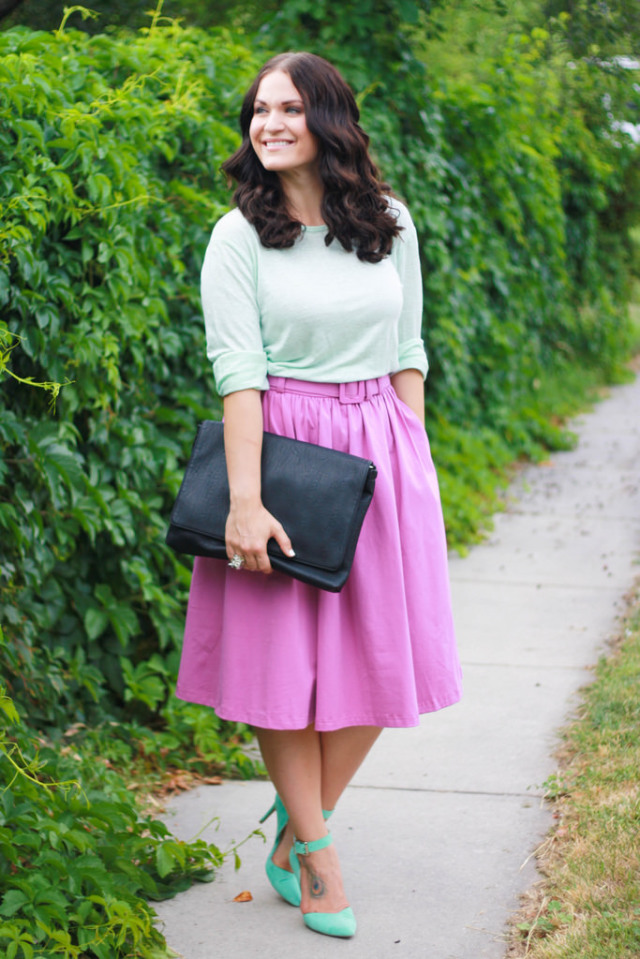 Lavender Midi Skirt