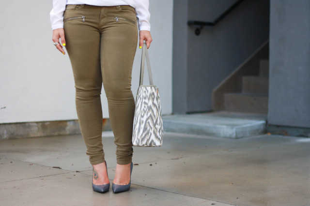 Paige Denim Olive Jeans