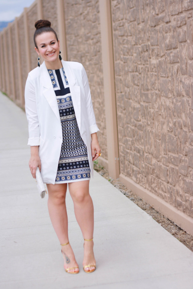 Long White Blazer