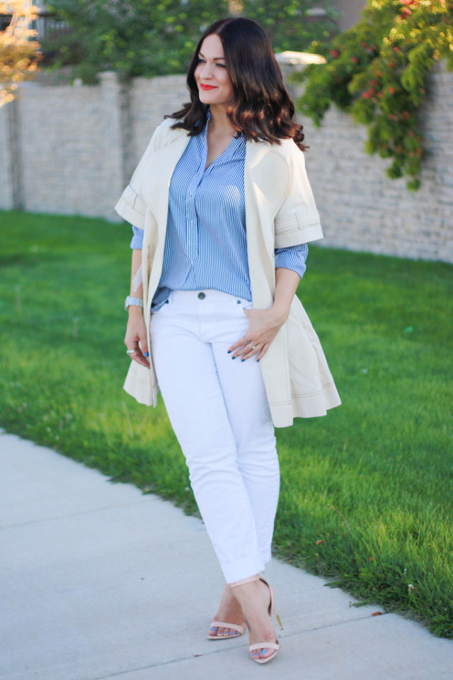 Short Sleeve Trench Coat