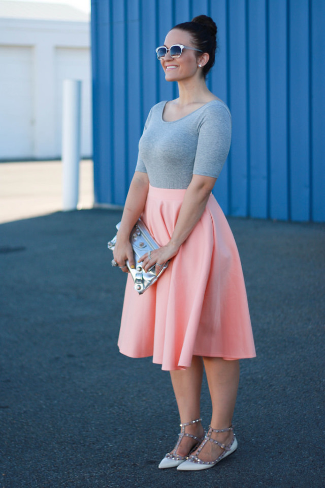 Pastel Midi Skirt