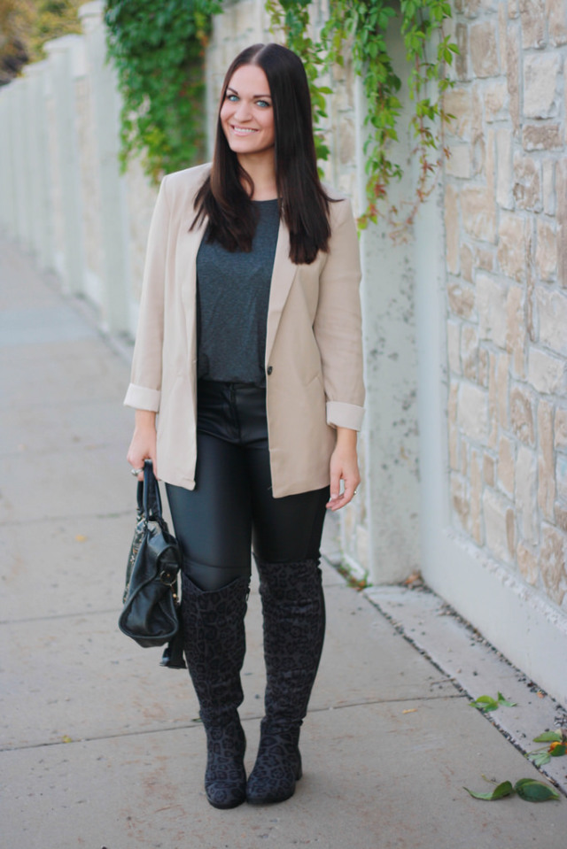 Leopard Print Thigh High Boots