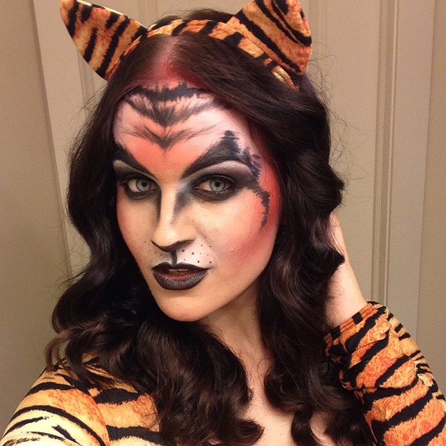 Halloween Tiger Makeup