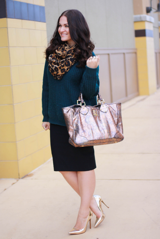 Sweater and Pencil Skirt