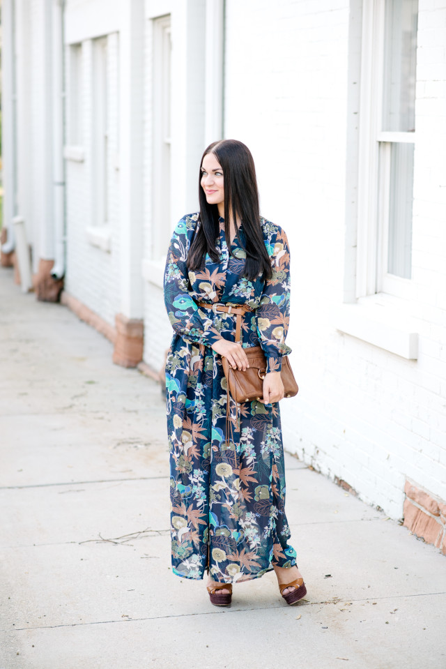 Long Sleeve Boho Maxi Dress