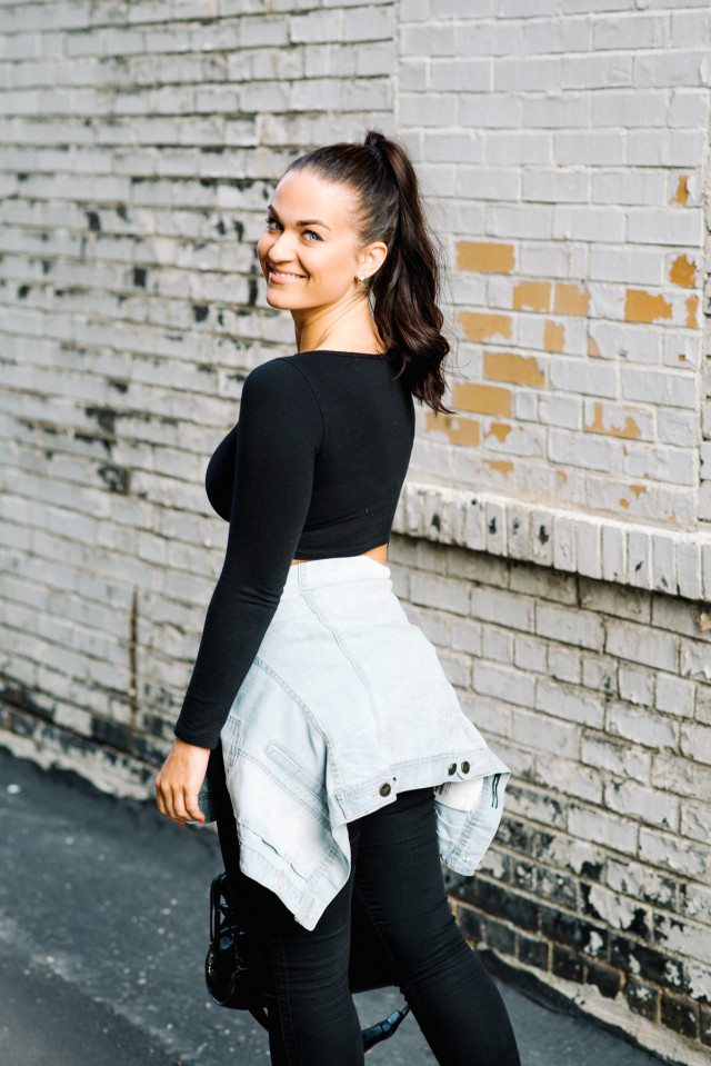 Black Crop Top