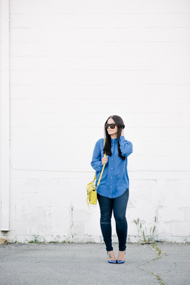 Acne Studios Blue Blouse