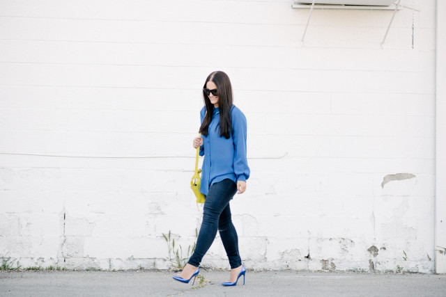 Cobalt Blue Blouse