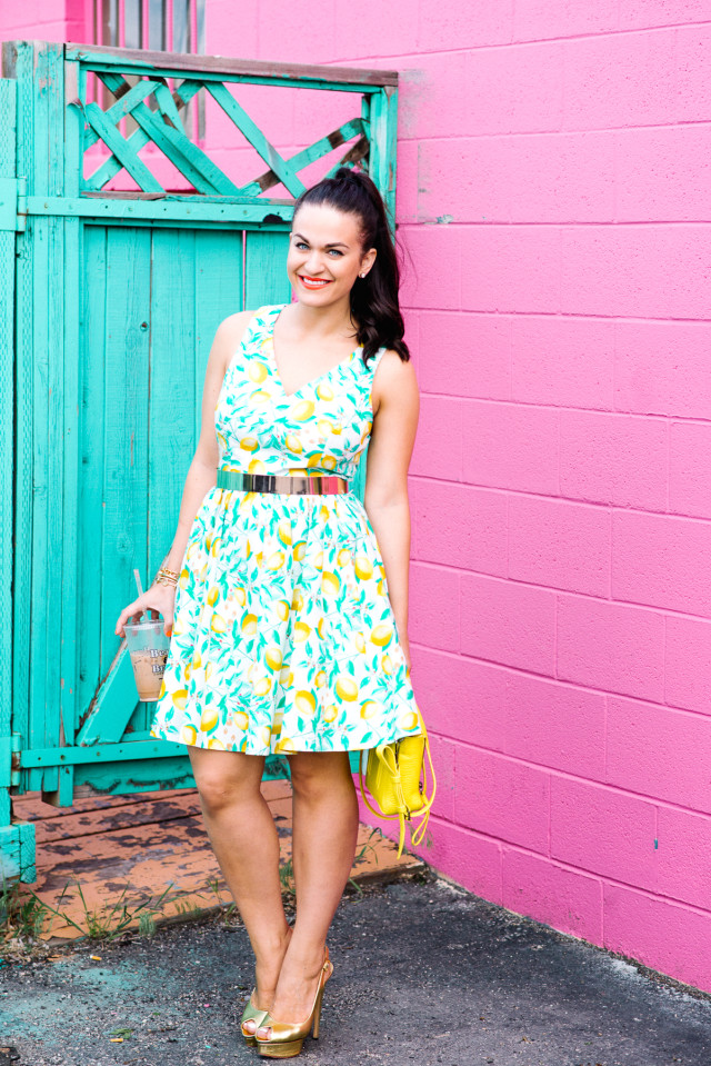 Lemon Print Dress