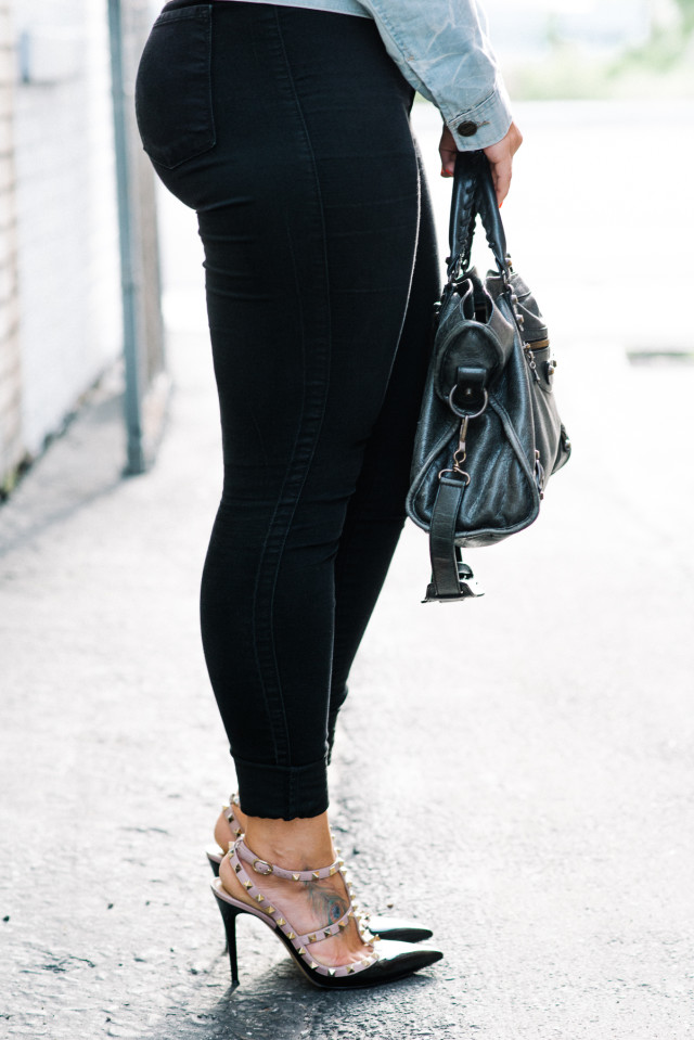 Black Jeans and Heels