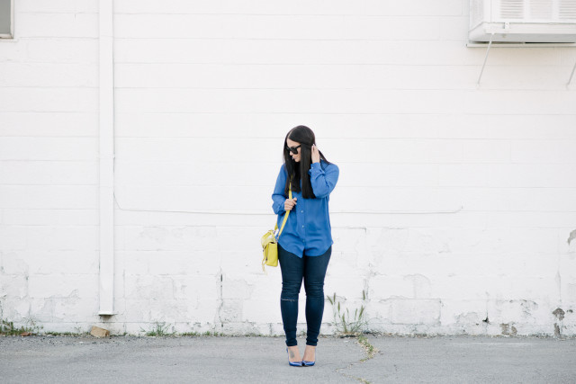 Blue and Yellow Outfit