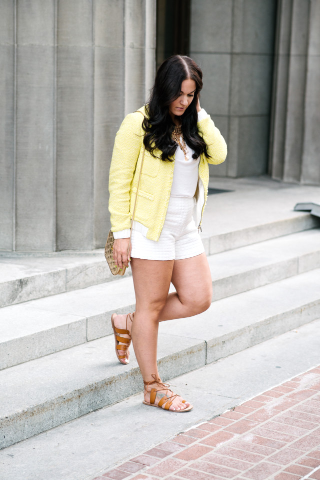 White and Yellow Outfit