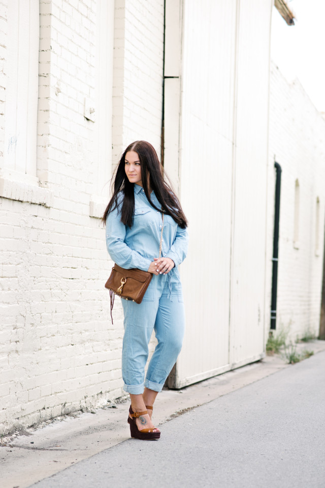 Forever 21 Denim Jumpsuit