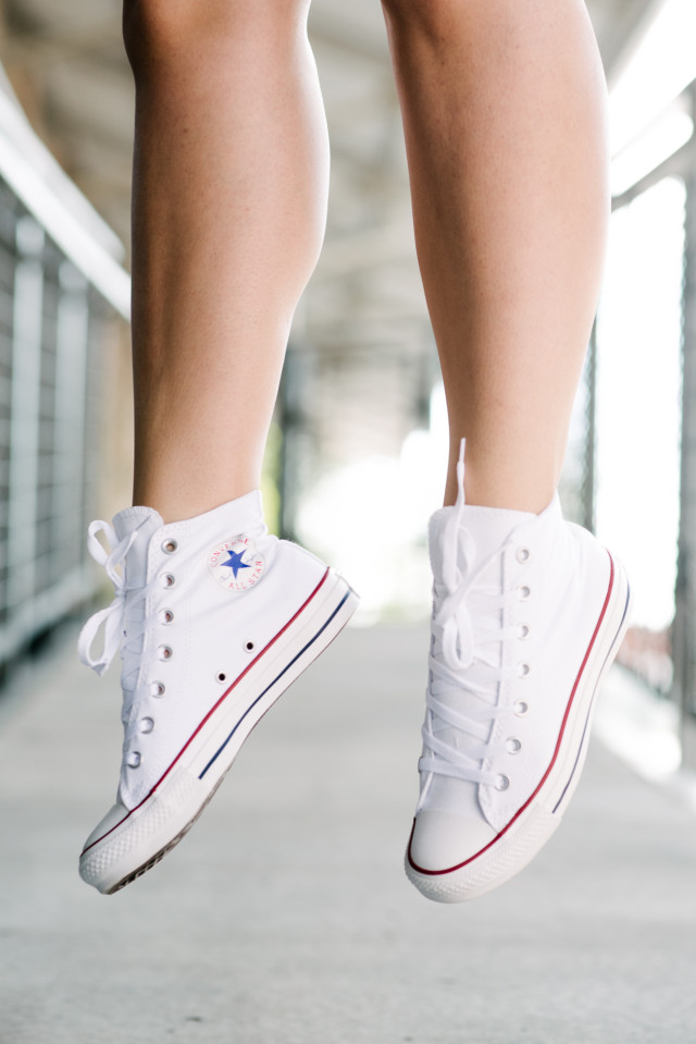 White Chuck Taylor High Tops