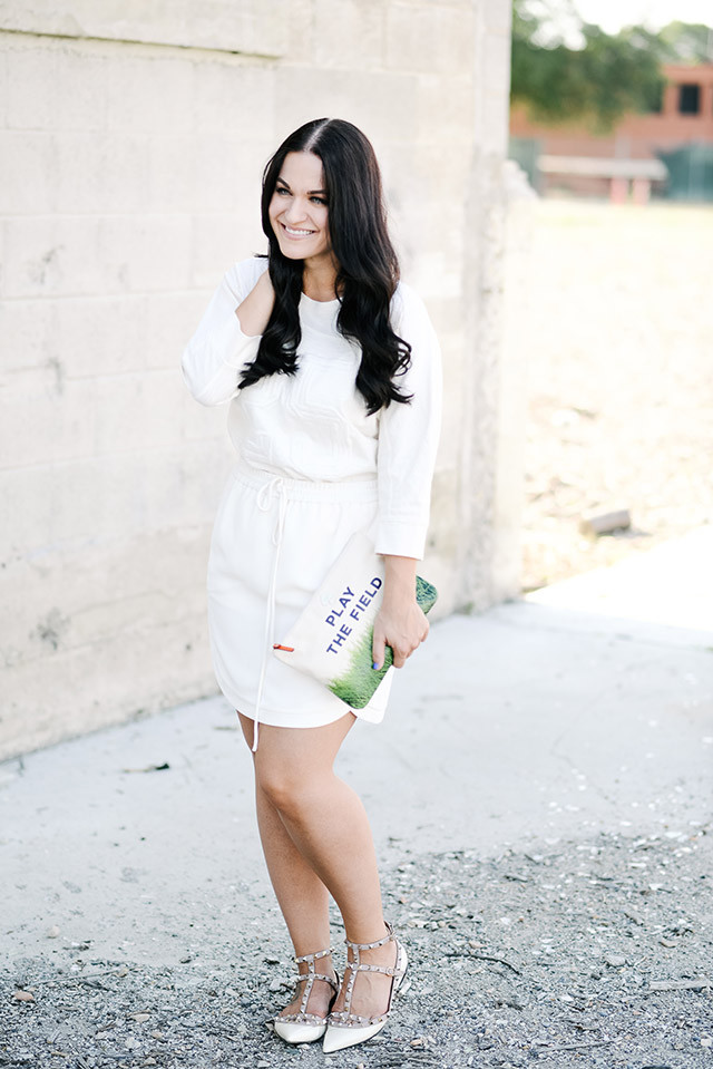 White Monochromatic Outfit