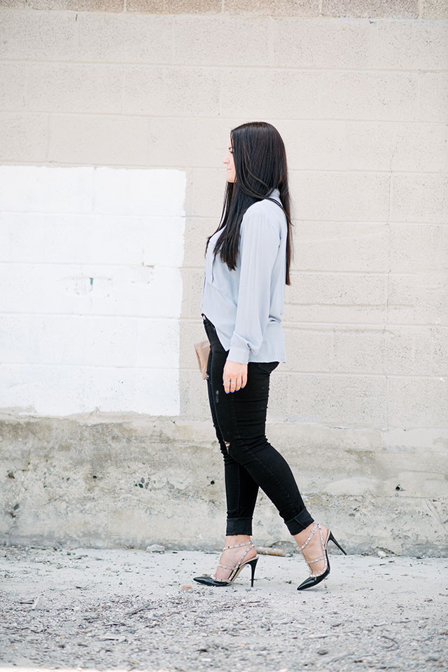 Zara Baby Blue Blouse