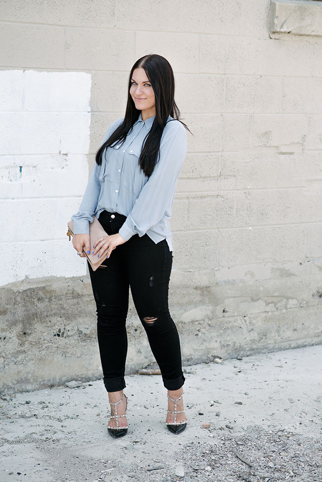 Baby Blue Blouse