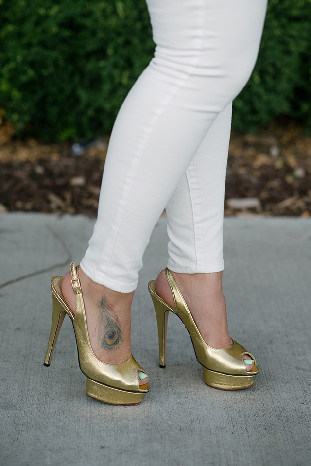 Charlotte Olympia Gold Heels