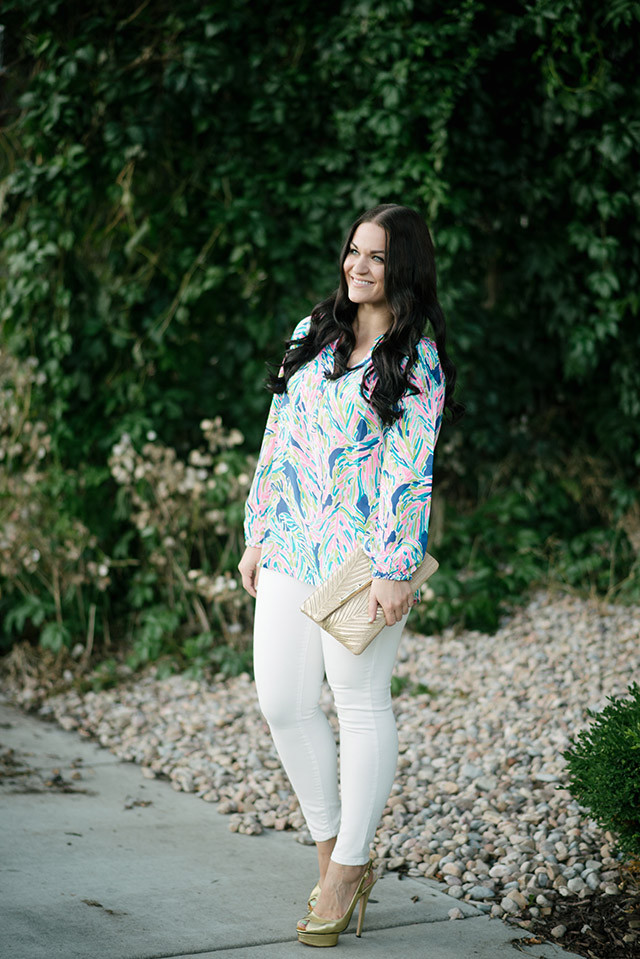 Lilly Pulitzer Palm Print Top