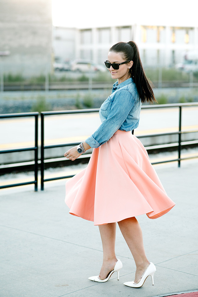 Asos Scuba Midi Skirt