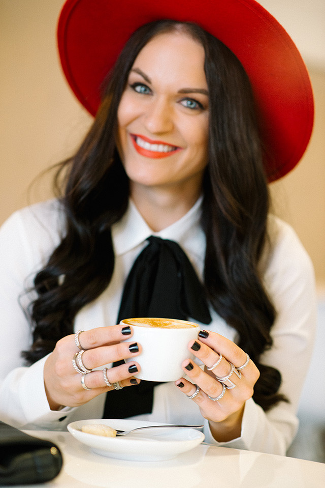 Black Red and White Outfit