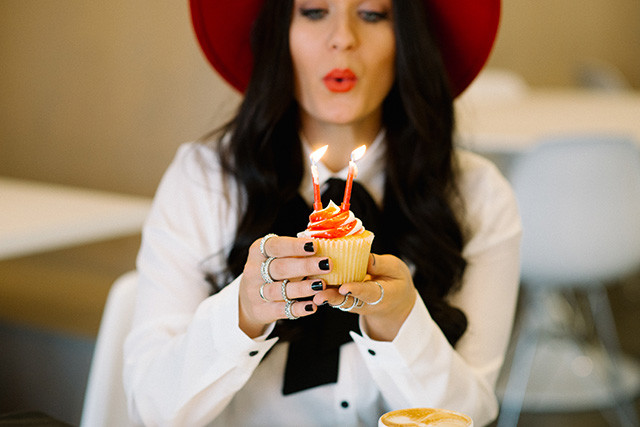 Red and White Cupcakes