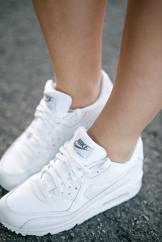 White Nike Air Max Sneakers