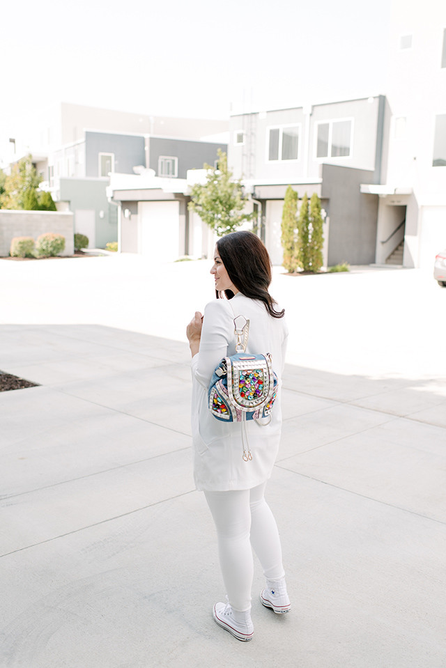 White Monochromatic Outfit