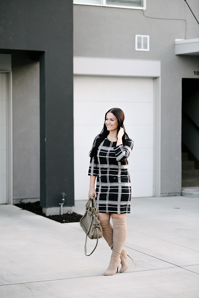 Plaid Shift Dress
