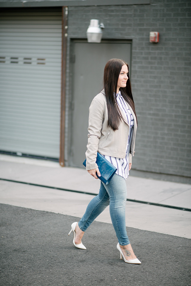 Forever21 Striped Blouse