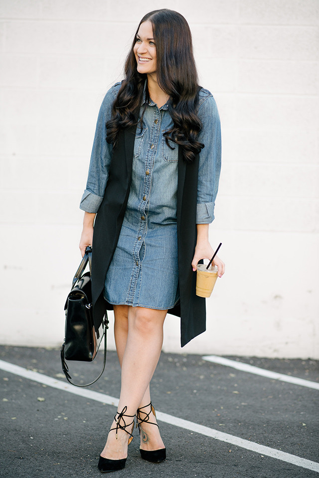 Venus Denim Button Dress