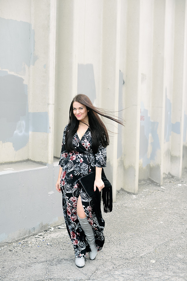 Floral Print Maxi Dress